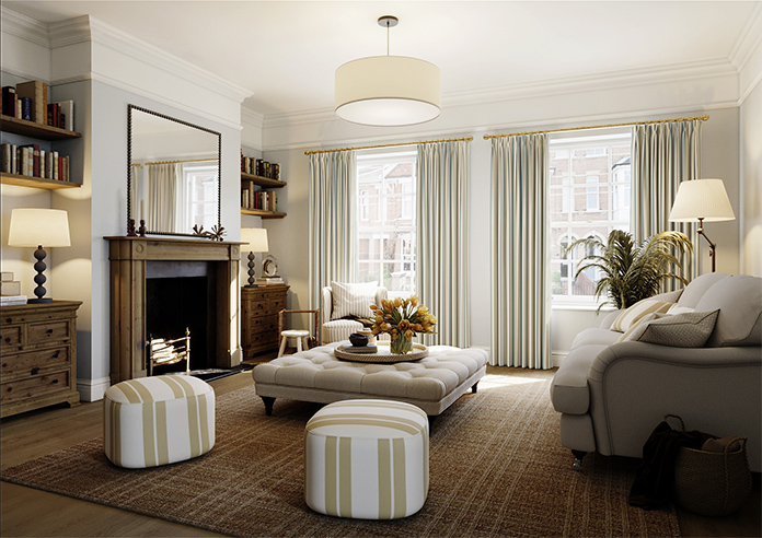 The British Stripe Co. George, Derwent No.1 - Made to Measure Curtains - Image 7